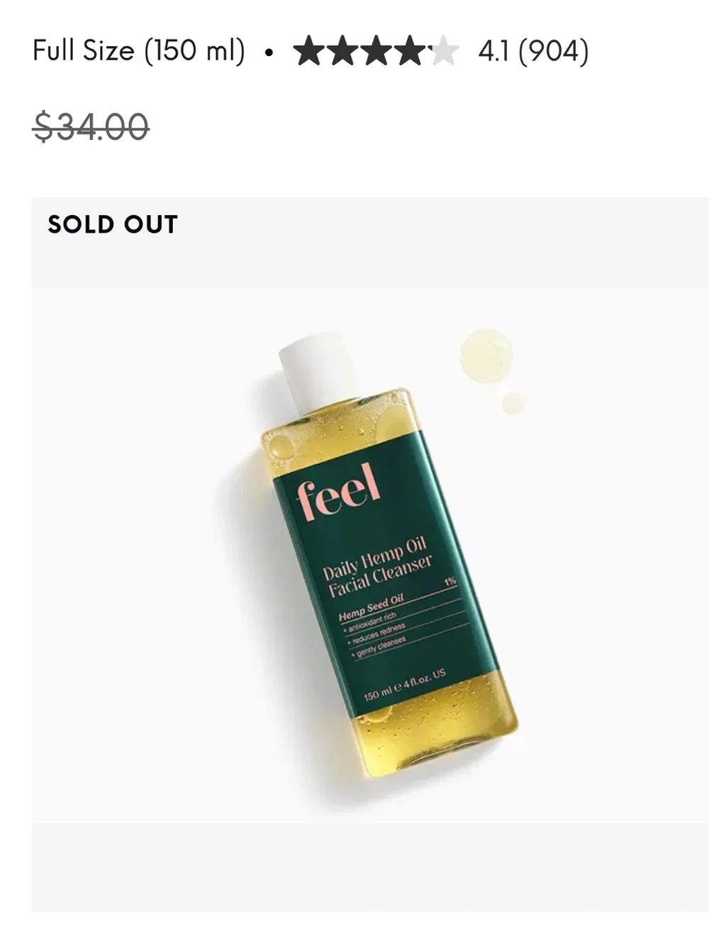 Feel Beauty Oil Facial Cleanser